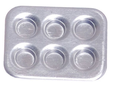 Dollhouse Miniature Muffin Pans, 6